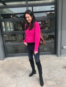 Pink Chenille Sweater